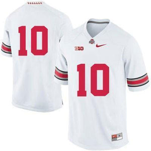 #10 Ohio State Buckeyes Nike Football Jersey - White