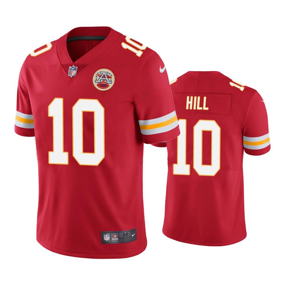 Kansas City Chiefs #10 Men's Red Tyreek Hill Color Rush Limited Jersey