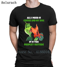 Load image into Gallery viewer, Grinches All I Need Is Coffee And My Dog T Shirt Cotton New Style Over Size 5xl Custom Cute Summer Style