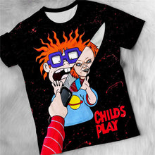 Load image into Gallery viewer, 2019 Summer Hot New Customize Tees Movie Chucky 3D Printed Men&#39;s Tops Unique Clothing Short Sleeve T shirt Drop