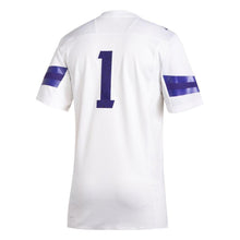 Load image into Gallery viewer, #1 Washington Huskies adidas Premier Football Jersey - White