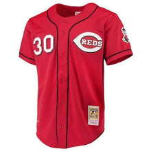 Load image into Gallery viewer, Ken Griffey Jr. Cincinnati Reds Mitchell &amp; Ness  Jersey - Scarlet