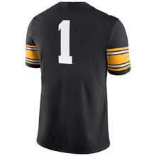 Load image into Gallery viewer, #1 Iowa Hawkeyes Nike Game Jersey - Black