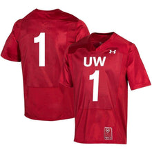 Load image into Gallery viewer, #1 Wisconsin Badgers Under Armour College Football 150th Anniversary Replica Jersey - Red
