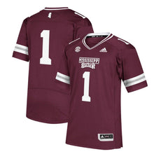 Load image into Gallery viewer, #1 Mississippi State Bulldogs adidas Premier Jersey - Maroon