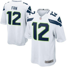 Load image into Gallery viewer, 12s Seattle Seahawks Nike Alternate Game Jersey - White