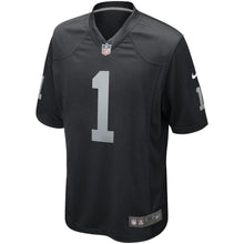 Load image into Gallery viewer, Josh Jacobs Oakland Raiders Nike Game Jersey - Black