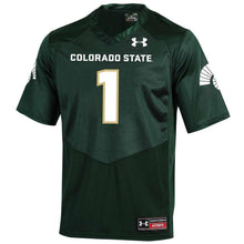 Load image into Gallery viewer, #1 Colorado State Rams Under Armour Football Jersey - Green