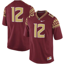 Load image into Gallery viewer, #12 Florida State Seminoles Nike Game Football Jersey - Garnet