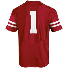 Load image into Gallery viewer, #1 Wisconsin Badgers Under Armour Team Replica Football Jersey - Red