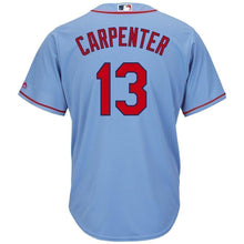 Load image into Gallery viewer, Matt Carpenter St. Louis Cardinals Majestic Alternate Cool Base Player Jersey – Horizon Blue/White