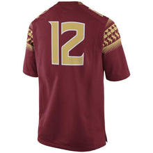 Load image into Gallery viewer, #12 Florida State Seminoles Nike Game Football Jersey - Garnet