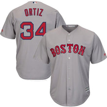 Load image into Gallery viewer, David Ortiz Boston Red Sox Majestic Cool Base Player Jersey - Gray