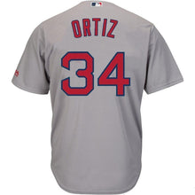 Load image into Gallery viewer, David Ortiz Boston Red Sox Majestic Cool Base Player Jersey - Gray
