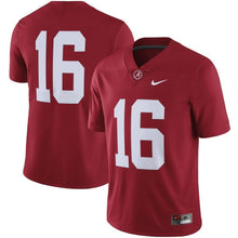 Load image into Gallery viewer, #16 Alabama Crimson Tide Nike Limited Football Jersey - Crimson