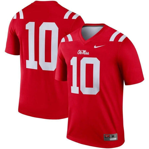 #10 Ole Miss Rebels Nike Legend Jersey - Red