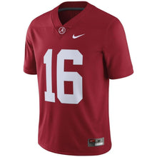 Load image into Gallery viewer, #16 Alabama Crimson Tide Nike Limited Football Jersey - Crimson