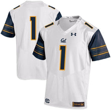 Load image into Gallery viewer, #1 Cal Bears Under Armour Replica Football Jersey - White