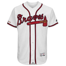 Load image into Gallery viewer, Ozzie Albies Atlanta Braves Majestic 2019 Home Collection Flex Base Player Jersey – White