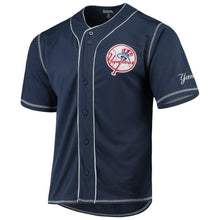 Load image into Gallery viewer, New York Yankees Stitches Team Color Button-Down Jersey - Navy/White