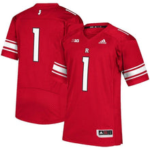 Load image into Gallery viewer, #1 Rutgers Scarlet Knights adidas Premier Jersey - Scarlet