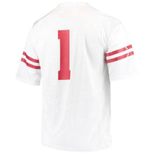 Load image into Gallery viewer, #1 Wisconsin Badgers Under Armour Team Replica Football Jersey - White