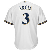 Load image into Gallery viewer, Orlando Arcia Milwaukee Brewers Majestic Cool Base Home Player Jersey - White