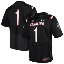 Load image into Gallery viewer, #1 South Carolina Gamecocks Under Armour Team Replica Football Jersey - Black