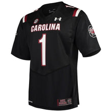 Load image into Gallery viewer, #1 South Carolina Gamecocks Under Armour Team Replica Football Jersey - Black