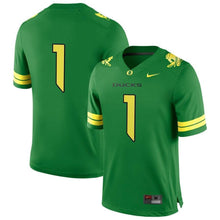 Load image into Gallery viewer, #1 Oregon Ducks Nike Football Game Jersey - Apple Green