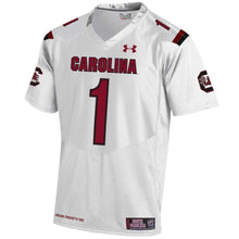 Load image into Gallery viewer, #1 South Carolina Gamecocks Under Armour Replica Football Jersey - White