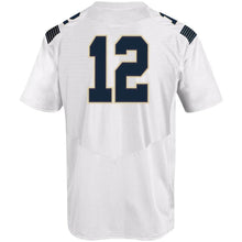 Load image into Gallery viewer, #12 Navy Midshipmen Under Armour Replica Football Jersey - White