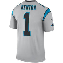 Load image into Gallery viewer, Cam Newton Carolina Panthers Nike Inverted Legend Jersey - Silver