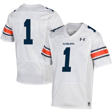 Load image into Gallery viewer, #1 Auburn Tigers Under Armour Premier Football Jersey - White