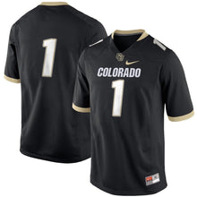 Load image into Gallery viewer, #1 Colorado Buffaloes Football Game Jersey – Black