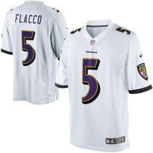 Load image into Gallery viewer, Joe Flacco Baltimore Ravens Nike Limited Jersey - White with all White Collar