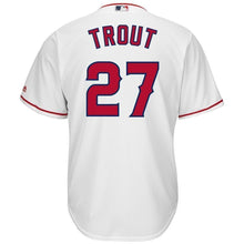Load image into Gallery viewer, Mike Trout Los Angeles Angels Majestic Cool Base Player Jersey - White
