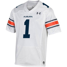 Load image into Gallery viewer, #1 Auburn Tigers Under Armour Premier Football Jersey - White