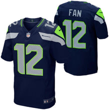 Load image into Gallery viewer, 12s Seattle Seahawks Nike Elite Jersey - College Navy