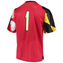 Load image into Gallery viewer, #1 Maryland Terrapins Under Armour Team Replica Football Jersey - Red