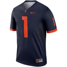 Load image into Gallery viewer, #1 Illinois Fighting Illini Nike Legend Jersey - Navy