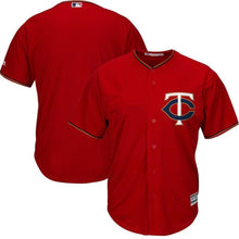 Load image into Gallery viewer, Minnesota Twins Majestic Official Cool Base Jersey - Scarlet
