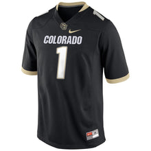 Load image into Gallery viewer, #1 Colorado Buffaloes Football Game Jersey – Black