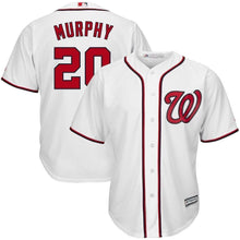 Load image into Gallery viewer, Daniel Murphy Washington Nationals Majestic Home Cool Base Player Jersey - White
