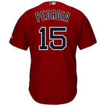 Load image into Gallery viewer, Dustin Pedroia Boston Red Sox Majestic Cool Base Player Jersey - Red