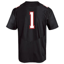 Load image into Gallery viewer, #1 Texas Tech Red Raiders Under Armour Replica Football Jersey - Black