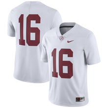 Load image into Gallery viewer, #16 Alabama Crimson Tide Nike Limited Football Jersey - White