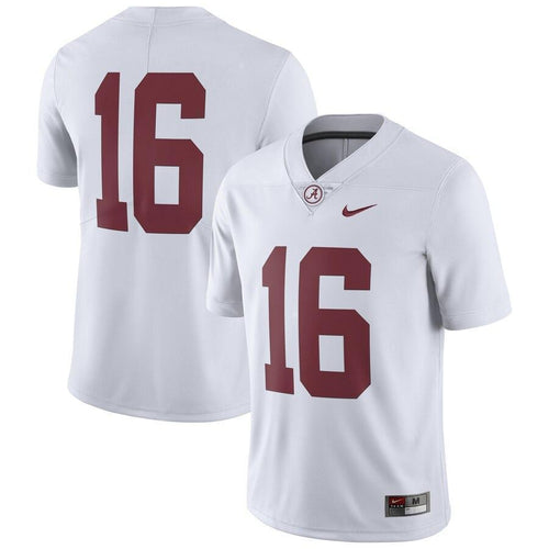 #16 Alabama Crimson Tide Nike Limited Football Jersey - White