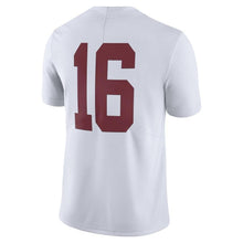 Load image into Gallery viewer, #16 Alabama Crimson Tide Nike Limited Football Jersey - White